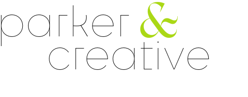 Logo of Parker & Creative featuring a stylized ampersand in green.